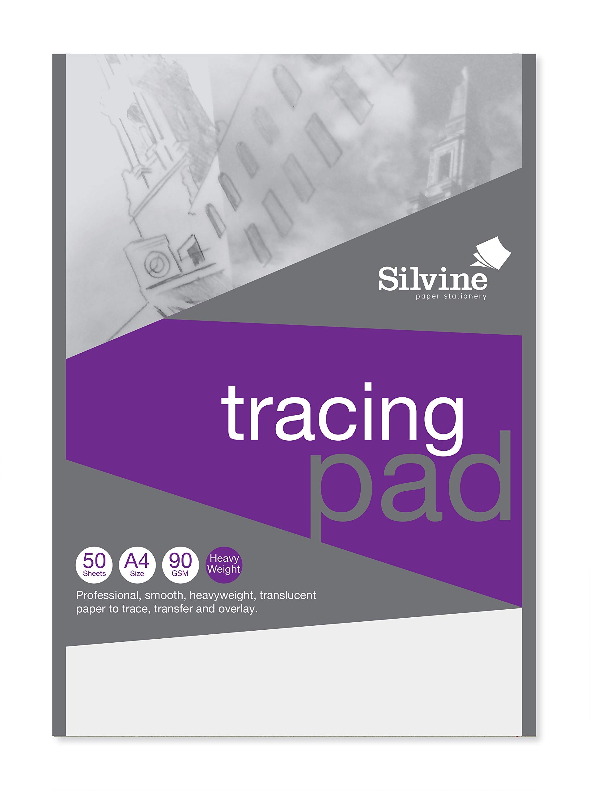 Silvine A4 Professional Tracing Pad 50 Sheets Of Quality 