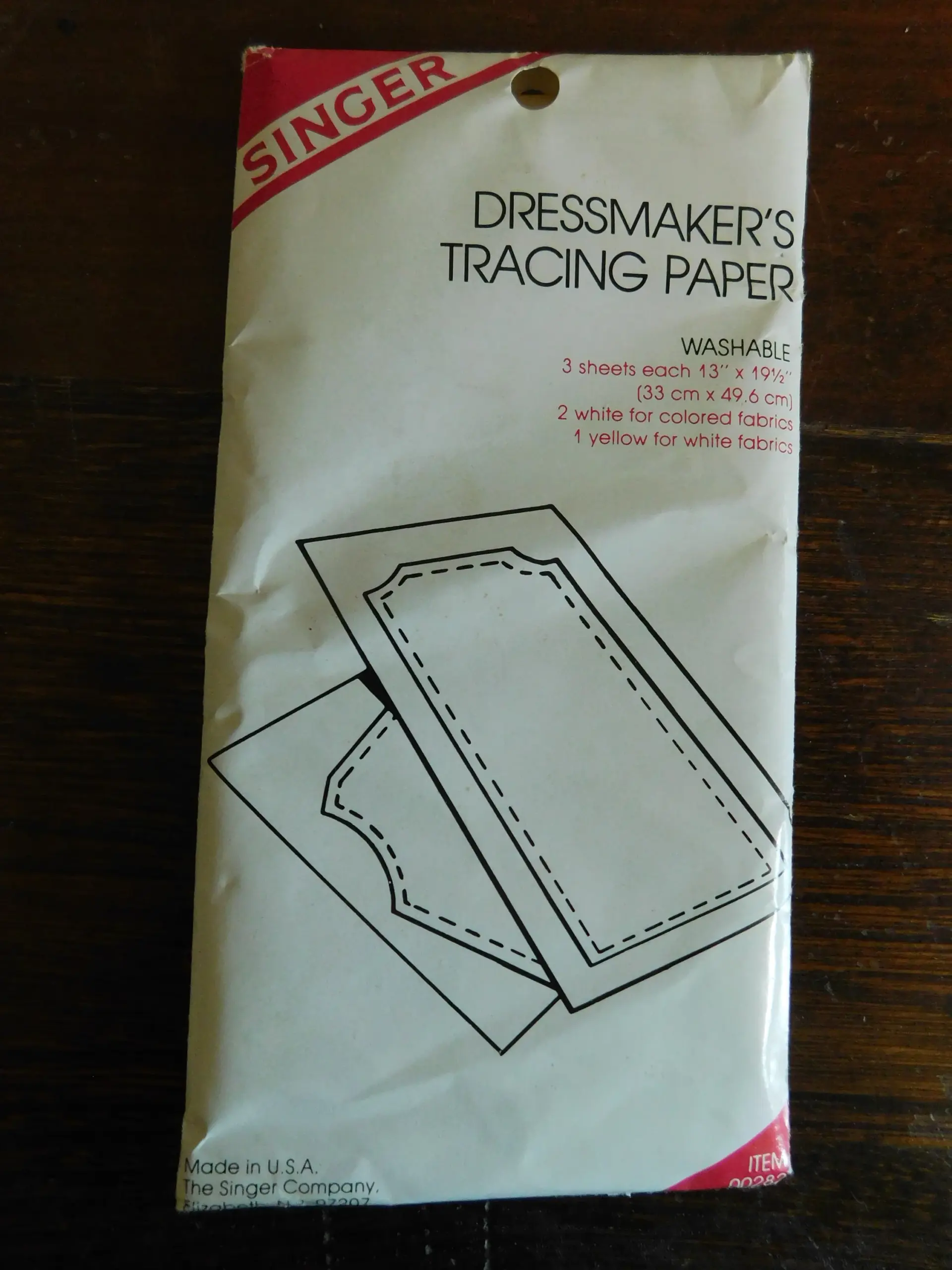 Singer Dressmaker s Tracing Paper In Unopened Package Etsy