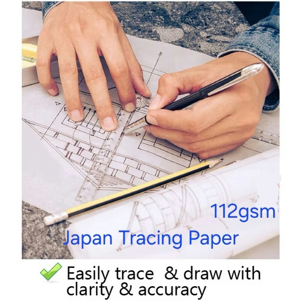 Sketching Translucent Tracing Paper Copy Transfer Printing Drawing Drafting Sheet A4 A3 112gsm
