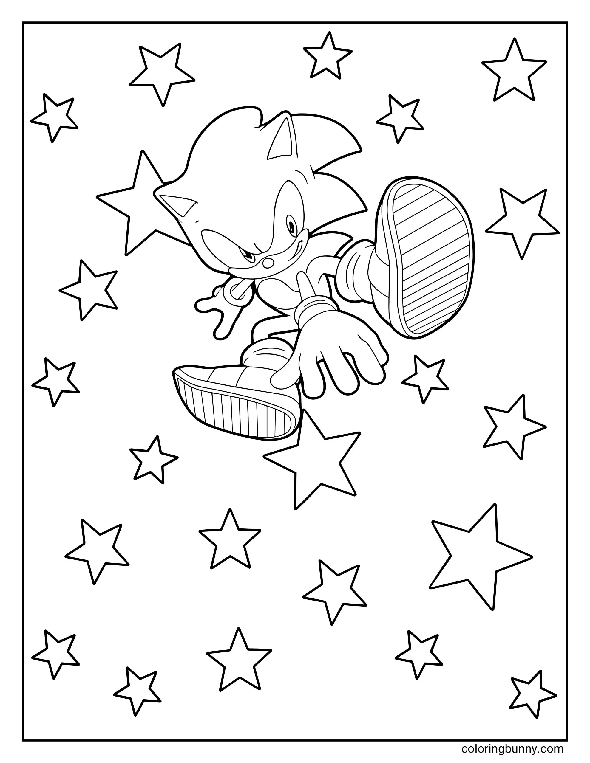 Sonic Coloring Pages 88 Free Printable PDFs 