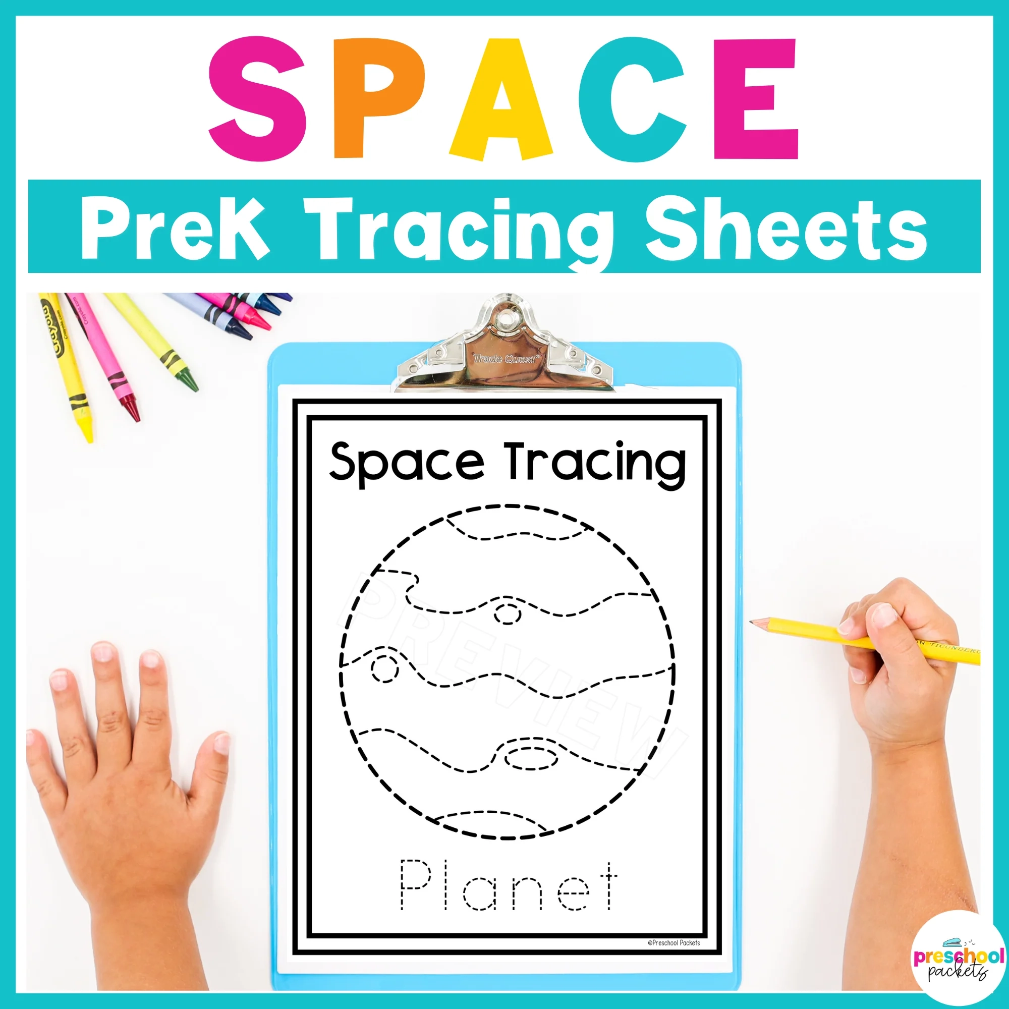 Space Tracing Worksheets For Preschool PreK And Kindergarten 