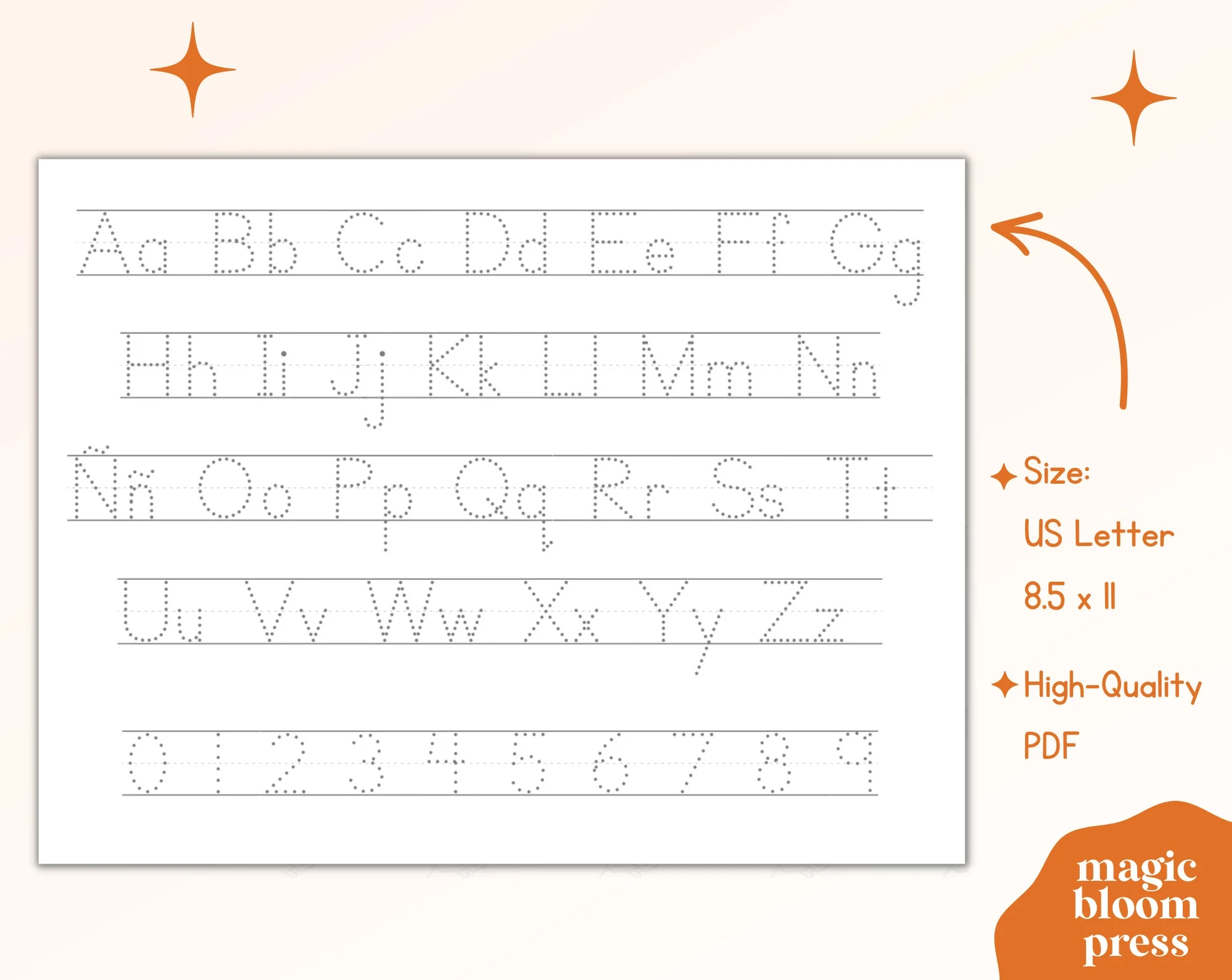 Spanish Alphabet Tracing Worksheet