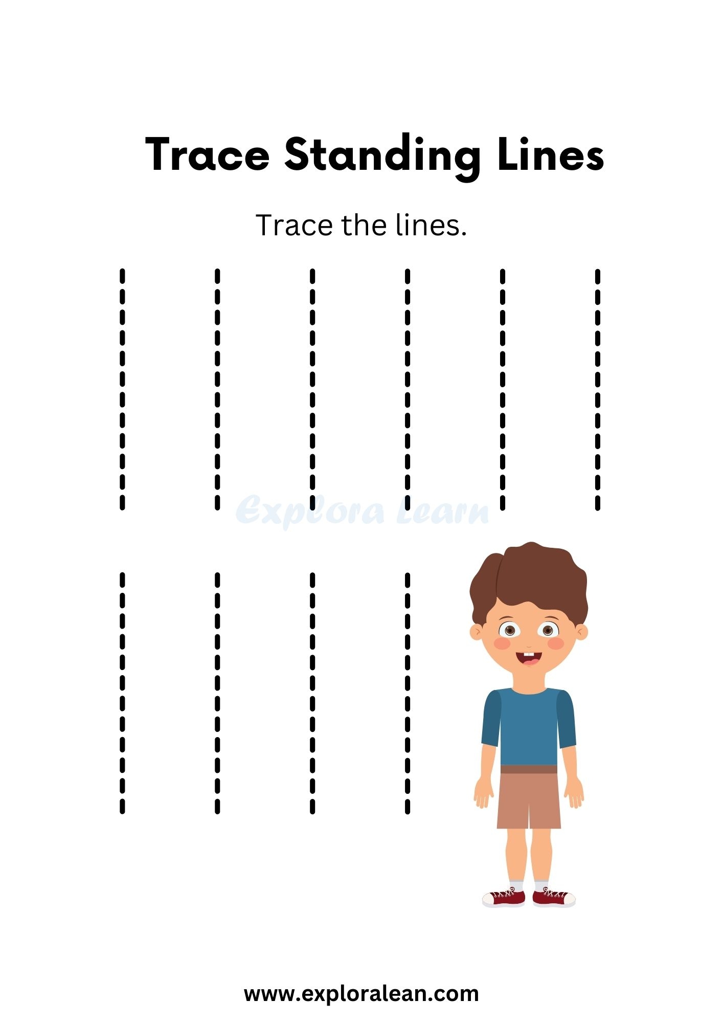Standing Lines Worksheets For Preschool
