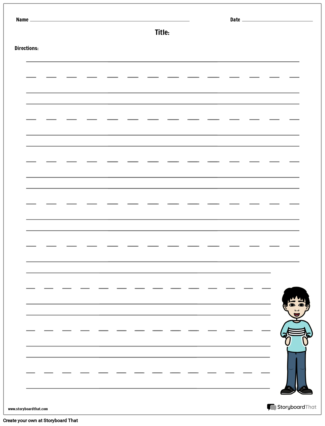 Sentence Tracing Worksheet Generator