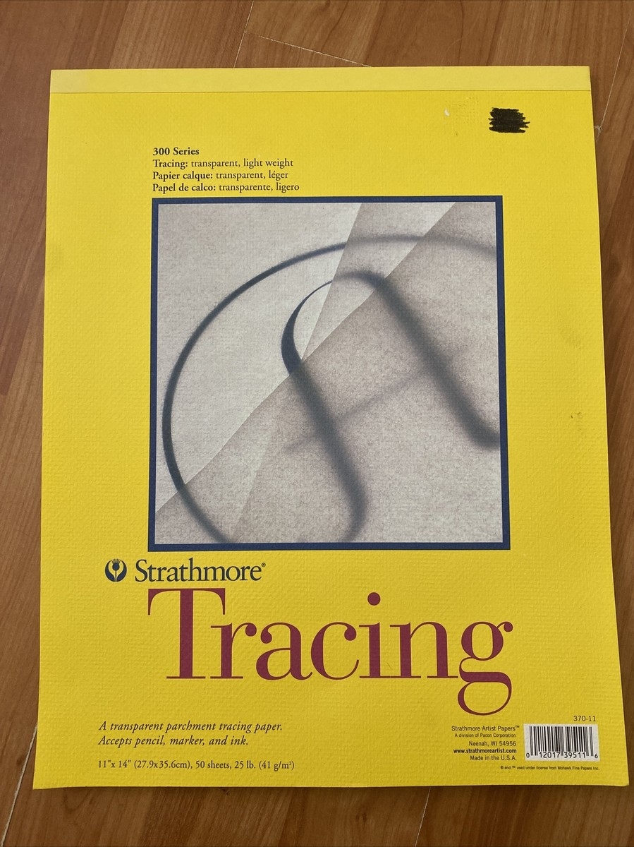 Strathmore 300 Series Tracing Paper Pad Tape Bound 11x14 Inches Strathmore 300 Series Tracing Paper Pad Tape Bound 11x14 Inches