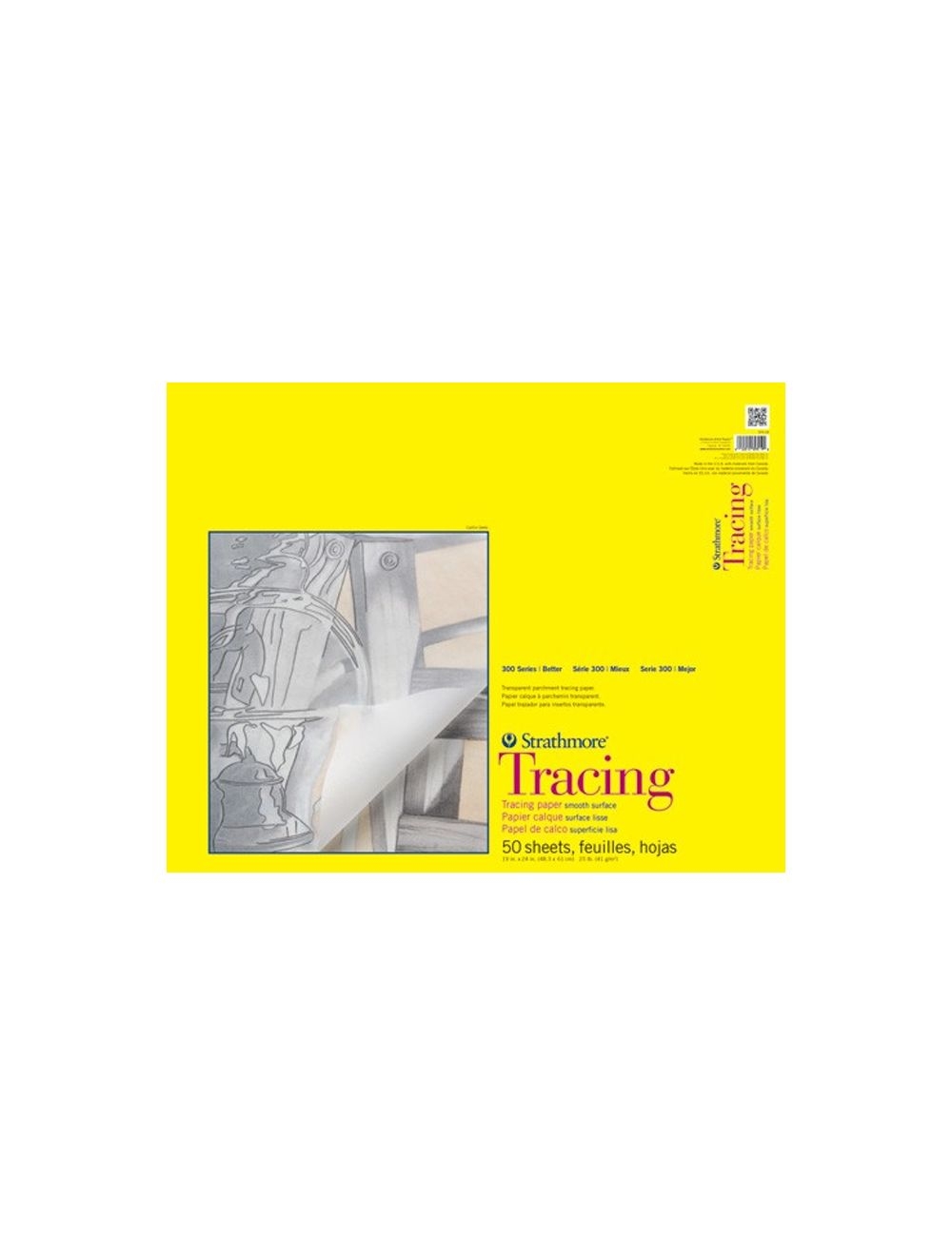 Strathmore Tracing Paper Pad 300 Series Tape Bound 14 X 17in Strathmore Tracing Paper Pad 300 Series Tape Bound 14 X 17in