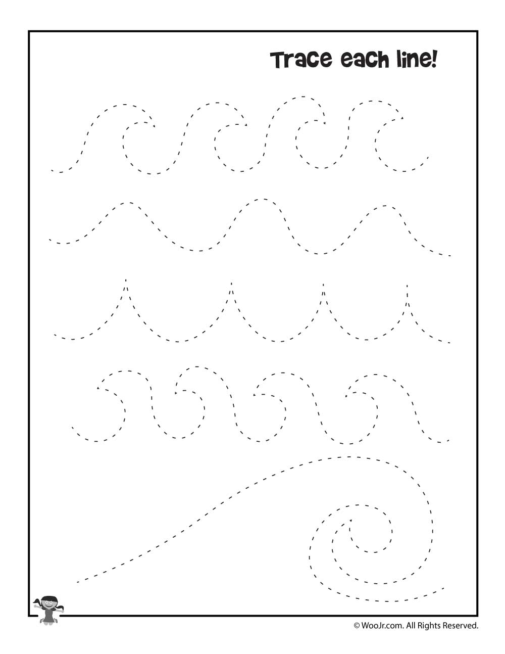 Tracing Waves Worksheet