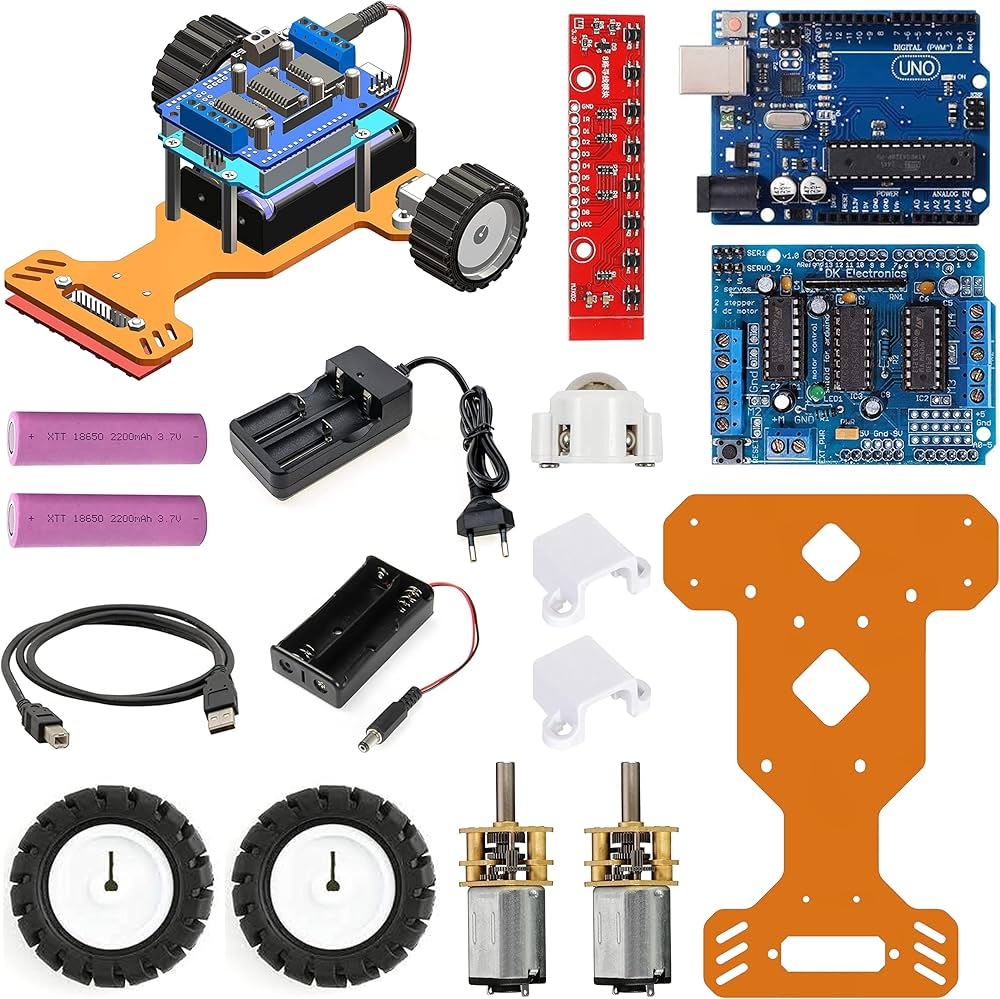 SunRobotics Mini LineBot Line Follower Robotics Arduino Based Kit 