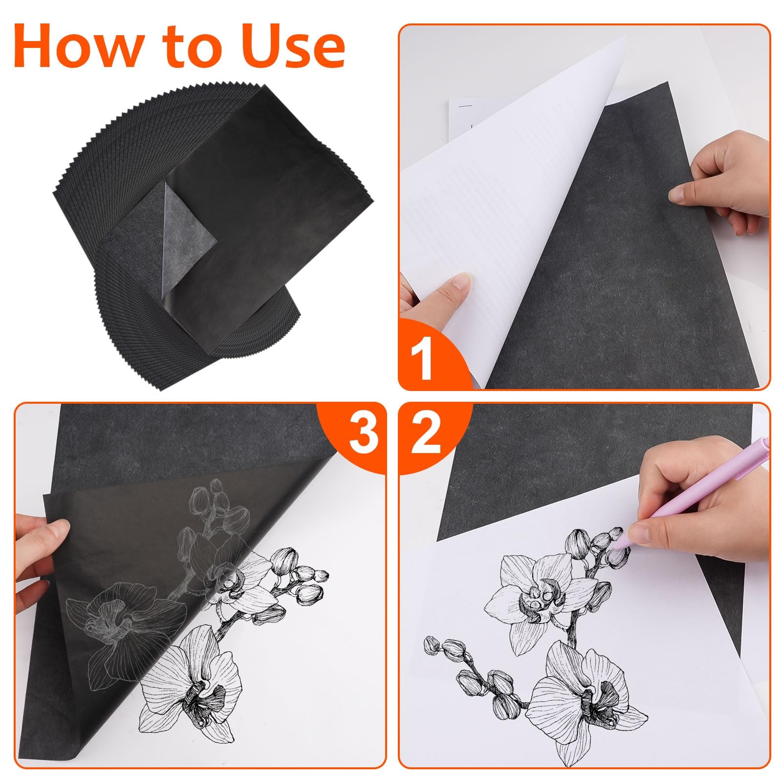 Svalor Carbon Paper About 100 Sheets Transfer Paper A4 Tracing 