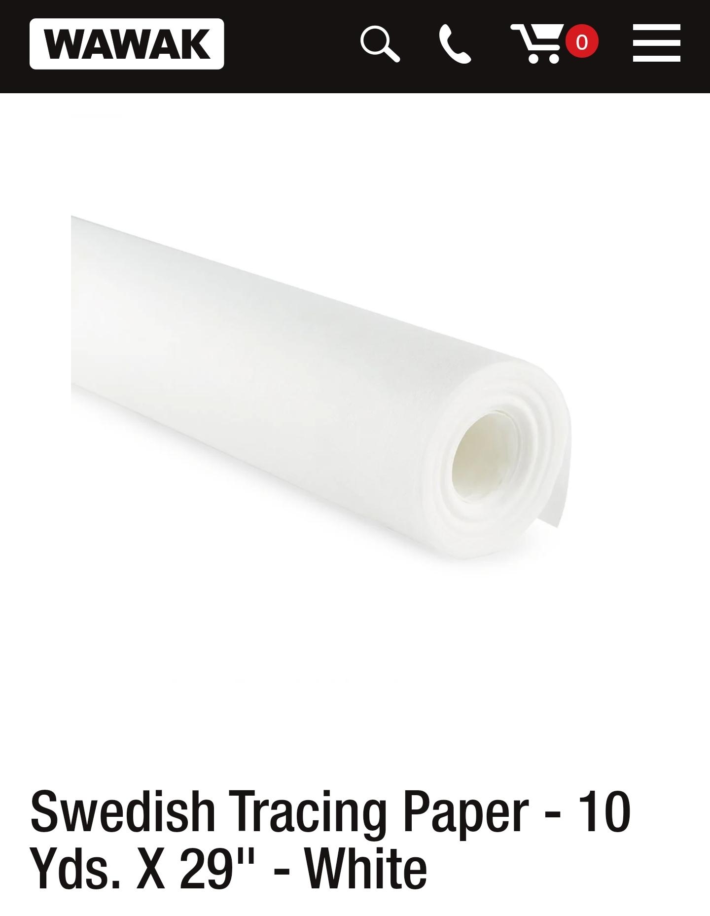 Swedish Tracing Paper R sewing