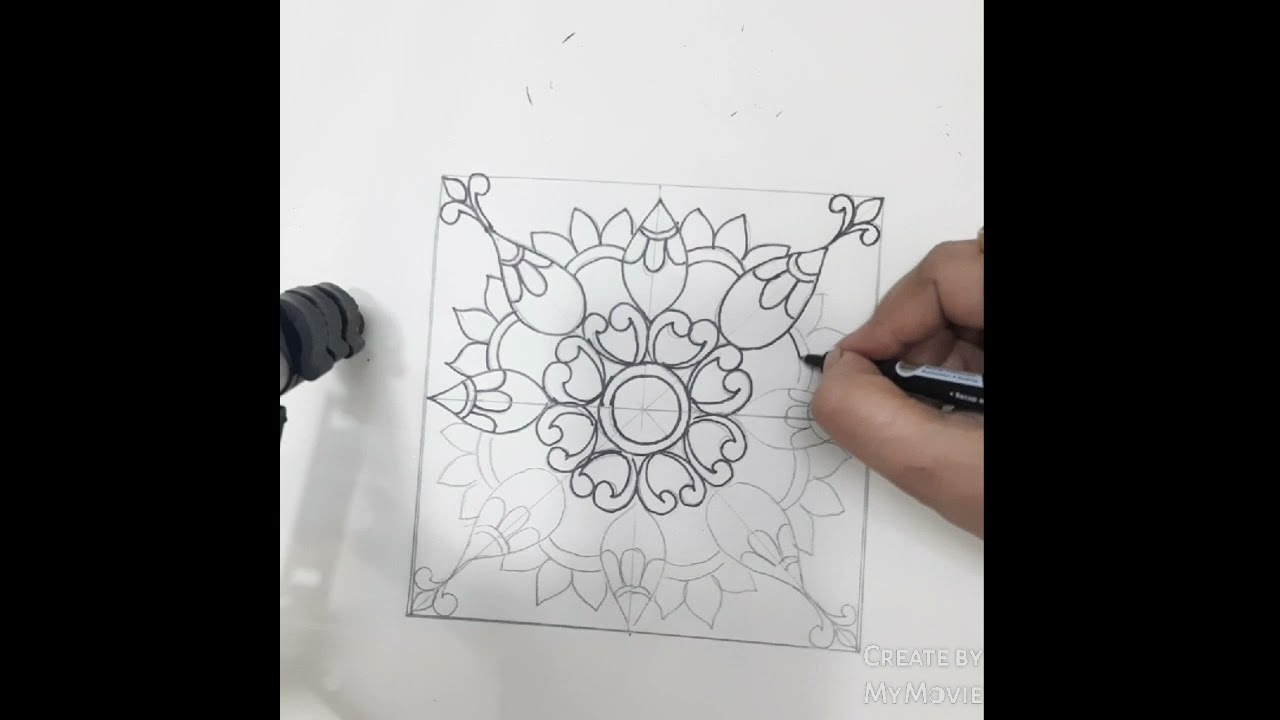 Symmetrical Design Using Tracing Paper