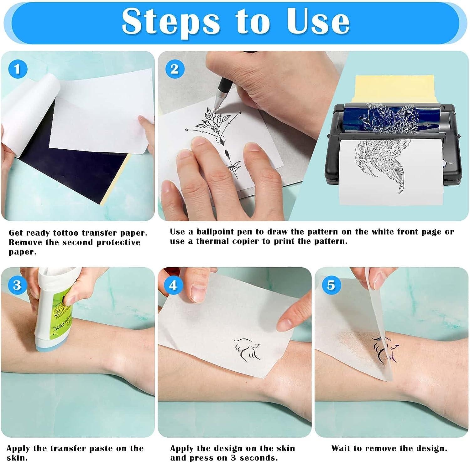 Tattoo Paper Tattoo Gun A4 Tattoo Transfer Paper 20PCS Premium 