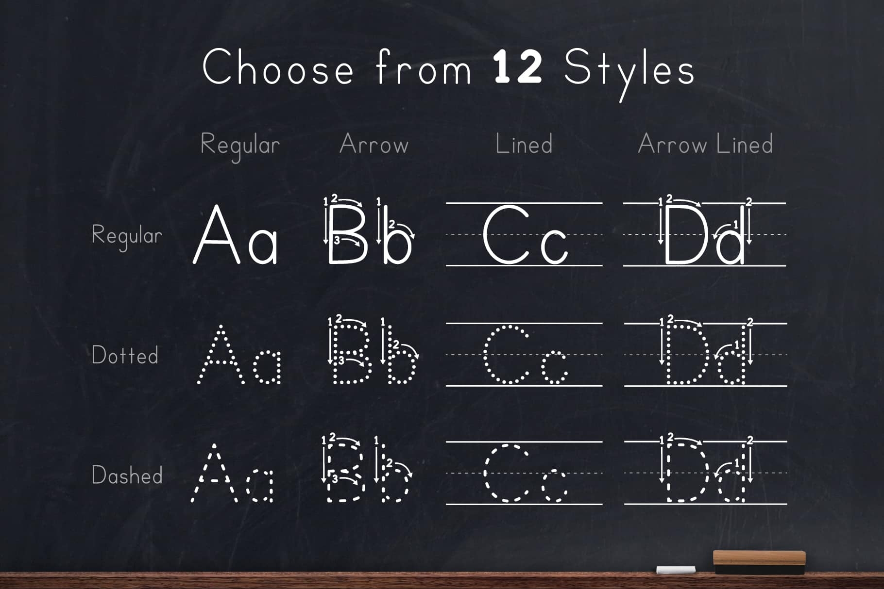 Teaching Print Letter Tracing Font With Instructions Lewis 