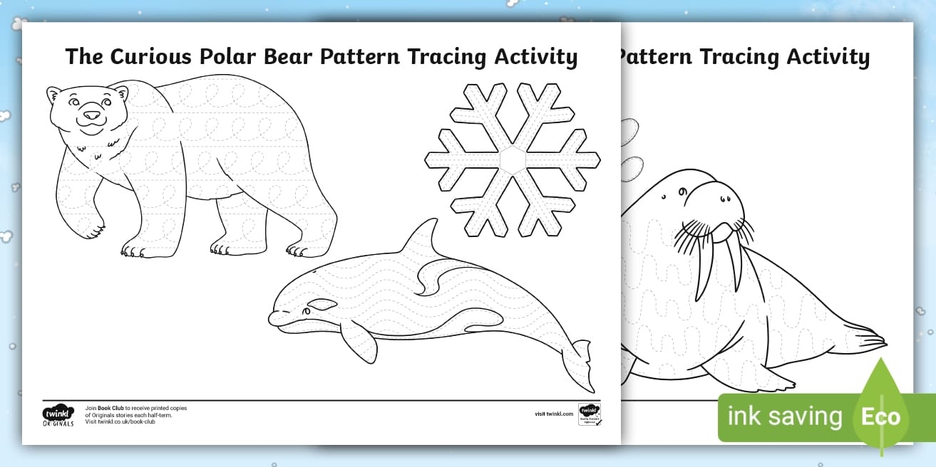Polar Bear Tracing Worksheet