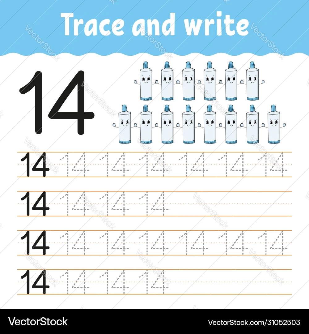 14 Tracing Worksheet