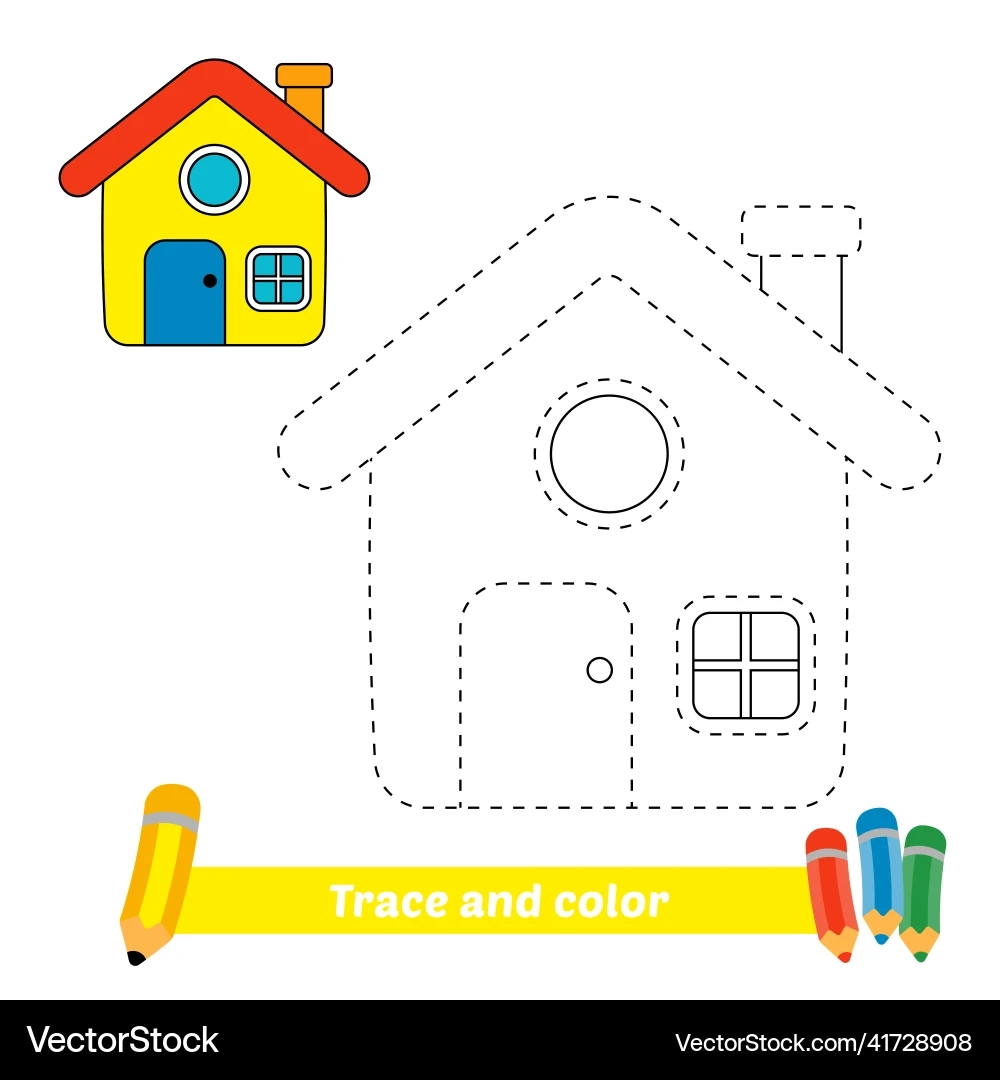 Preschool House Tracing