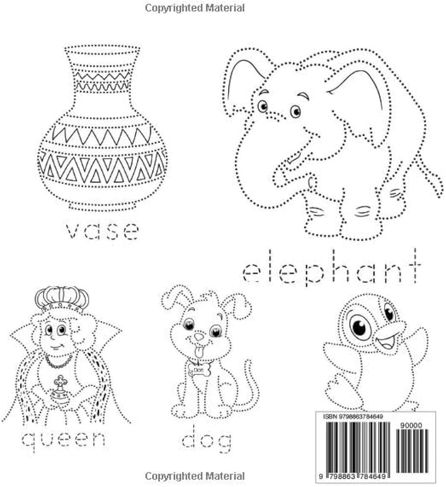 Trace And Color Tracing And Coloring Pages For Kids Saleh Khuzaifa Saad Amazon sg Books