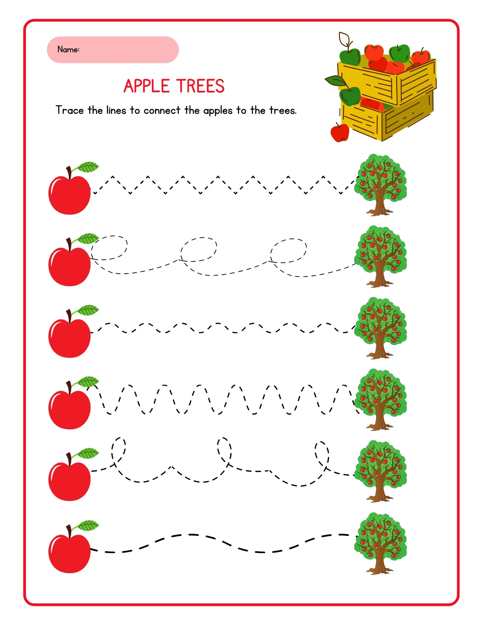 Tree Tracing Worksheet