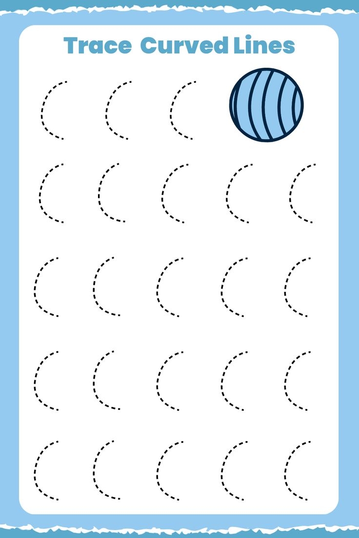 Trace Curve Lines Worksheet