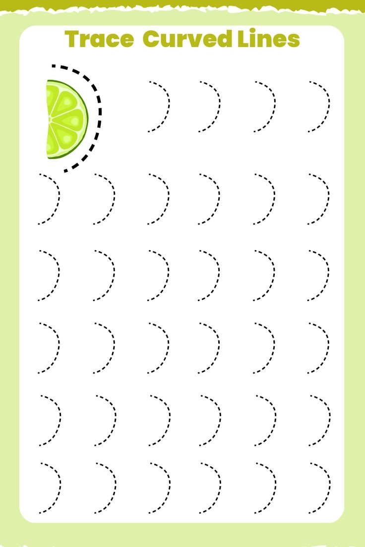 Trace Curve Lines Worksheet