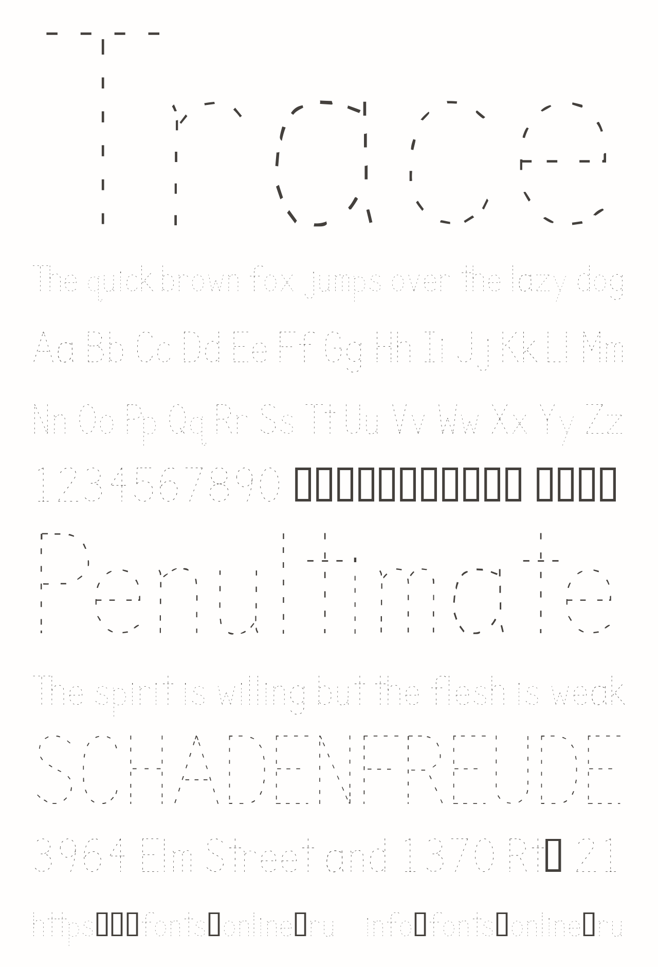Trace Font
