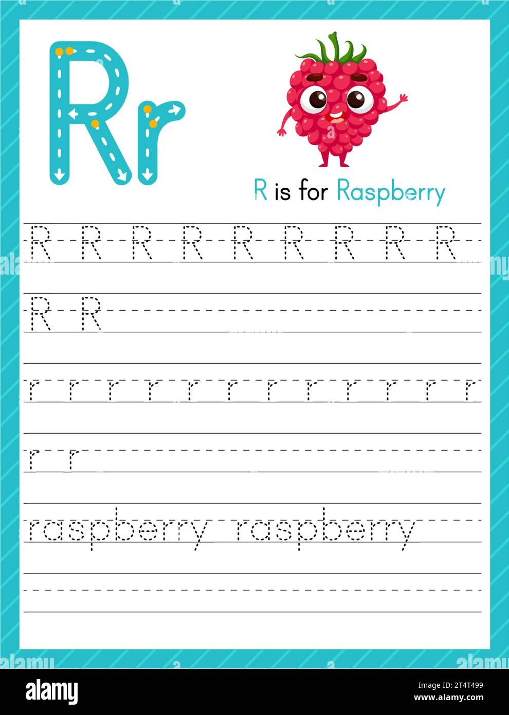 Trace Letter R Uppercase And Lowercase Alphabet Tracing Practice 