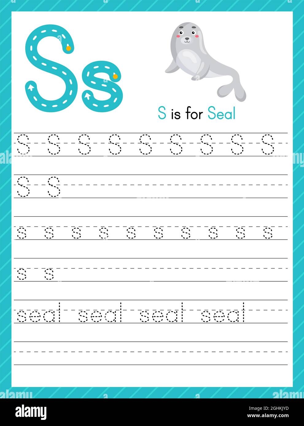 Trace Letter S Uppercase And Lowercase Alphabet Tracing Practice 