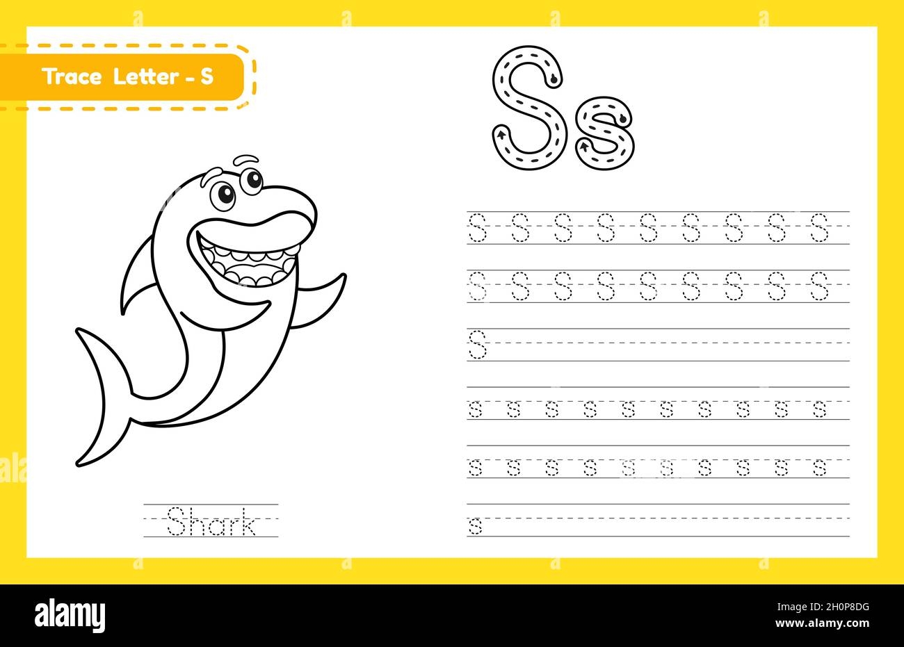 Trace Letter S Uppercase And Lowercase Alphabet Tracing Practice 