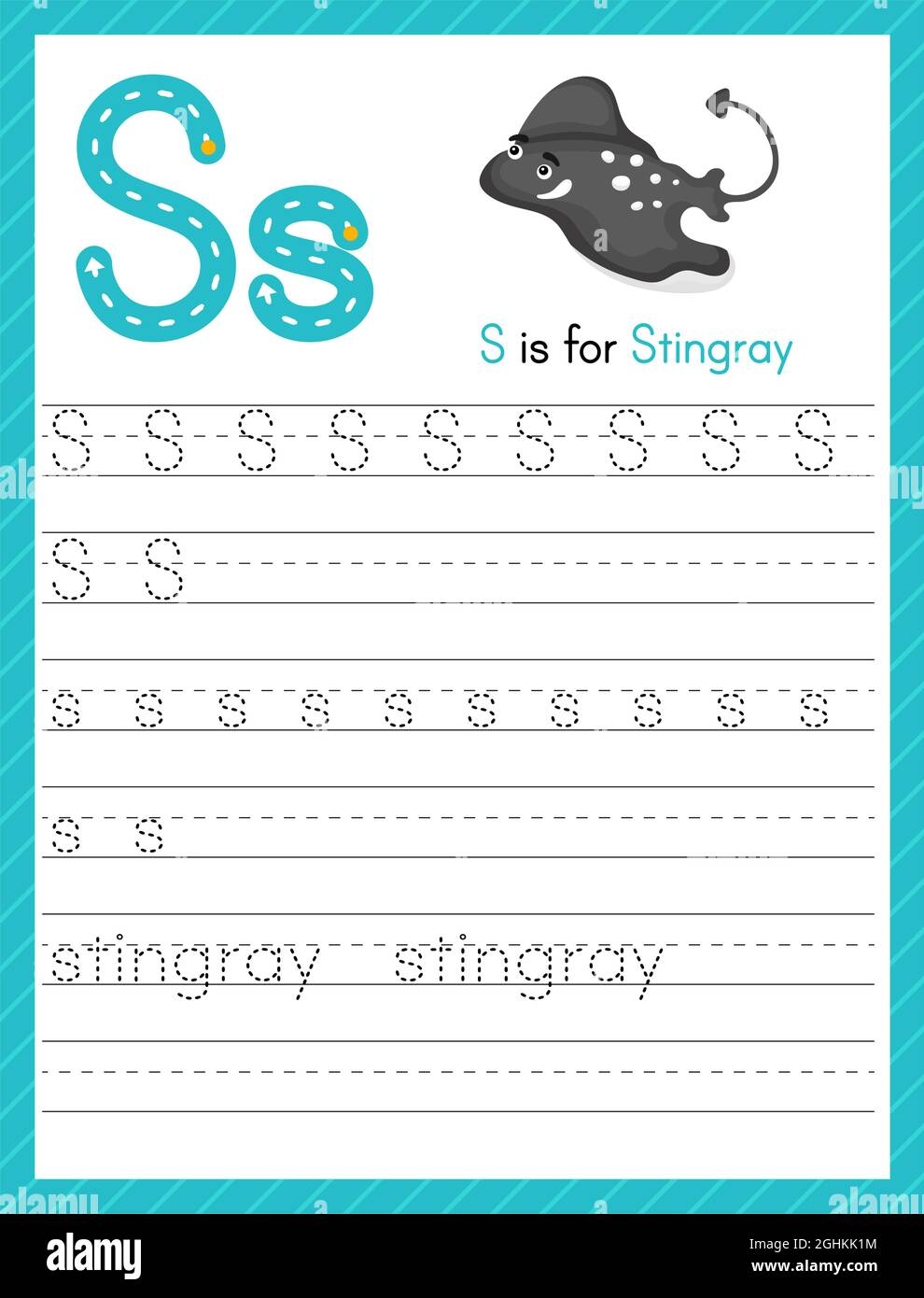 Trace Letter S Uppercase And Lowercase Alphabet Tracing Practice 