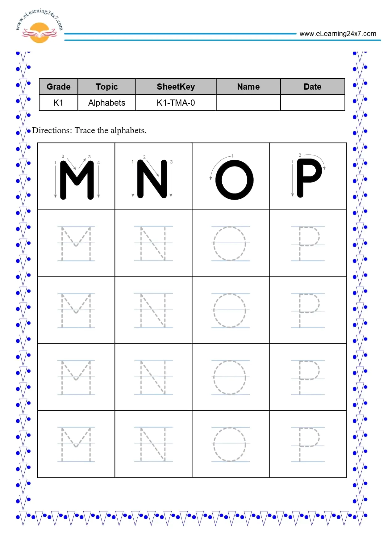 Trace Multiple Alphabets Https eLearning24x7