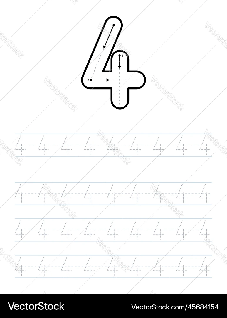 4 Tracing Worksheet