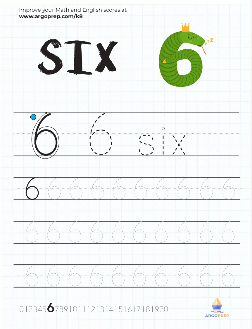 Tracing Number 6