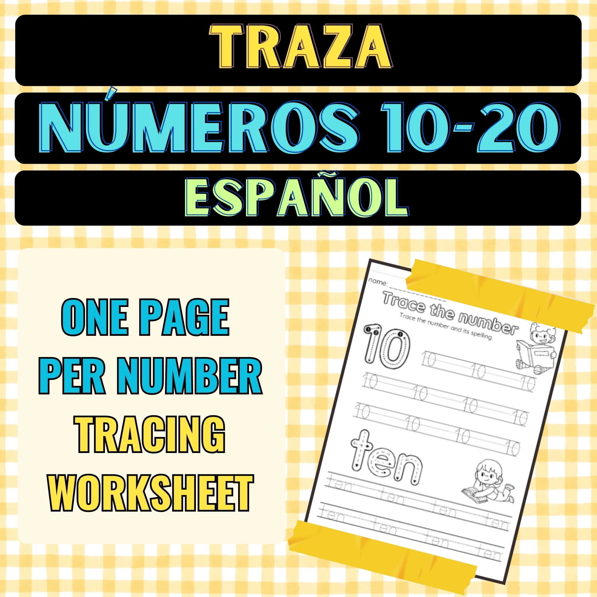 Trace Numbers 10 20 Worksheets In Spanish Espa ol 