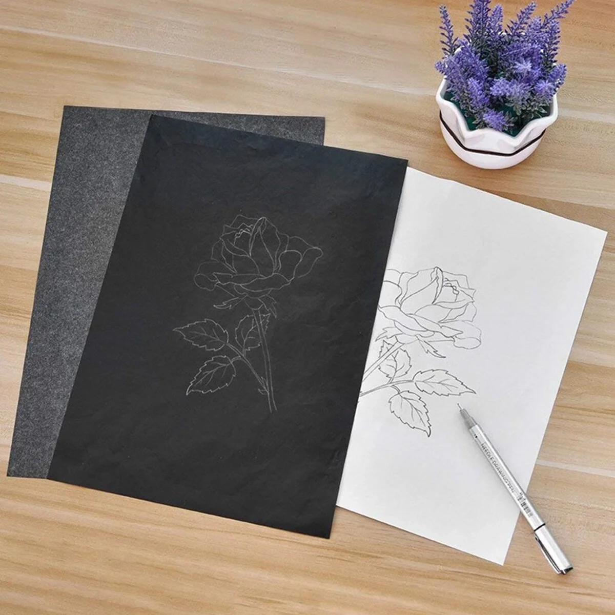 Trace Paper Carbon Paper For Tracing Graphite Paper Transfer 