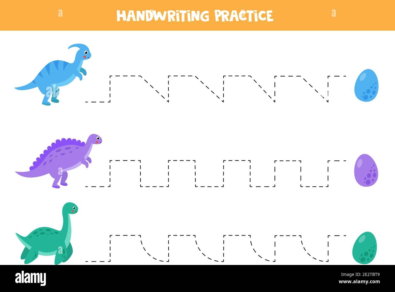 Dinosaur Egg Number Tracing