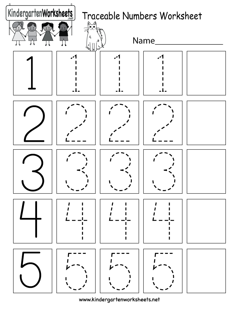 Pre K Number Tracing