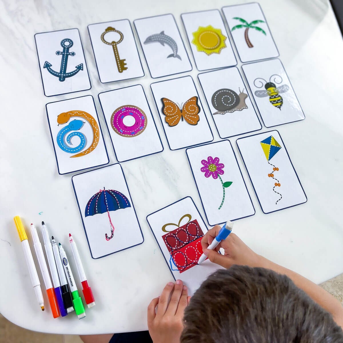 Tracing Activity Printable Pre Writing Cards 7 Days Of Play