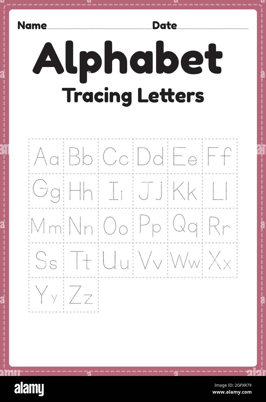 Tracing Alphabet A To Z Hi res Stock Photography And Images Alamy Tracing Alphabet A To Z Hi res Stock Photography And Images Alamy