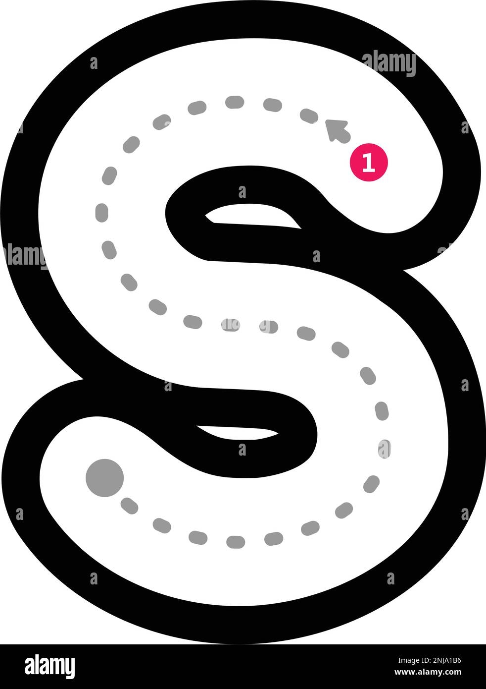 S Tracing Worksheet