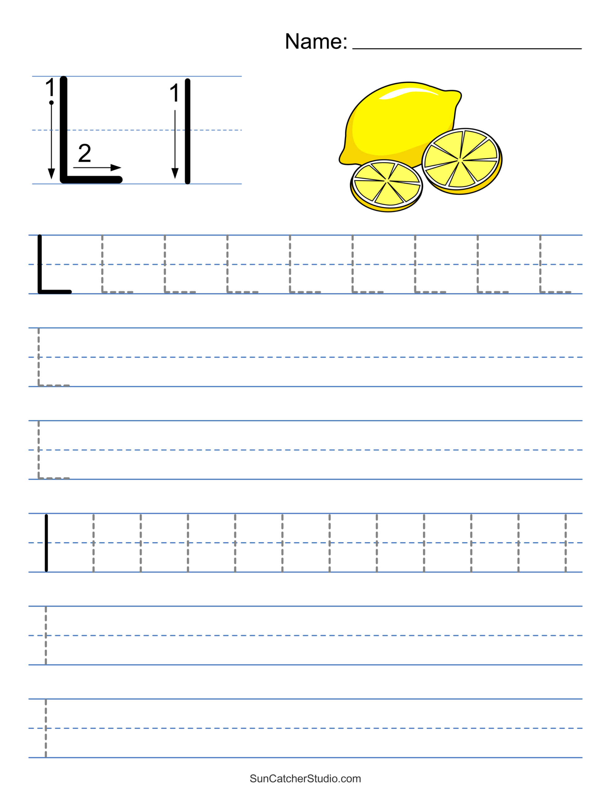 Tracing Alphabet Letters Printable Handwriting Worksheets Free 