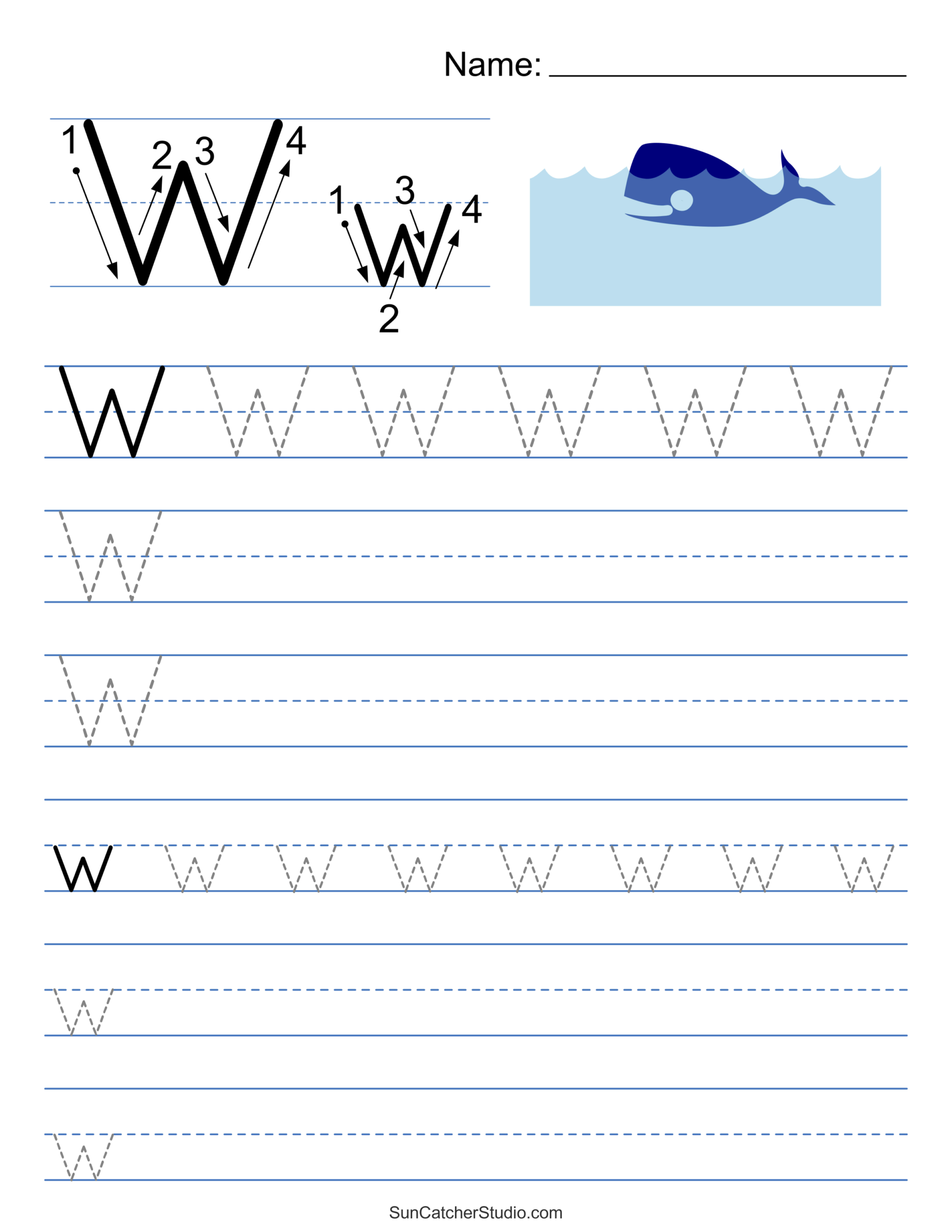 Free Printable Alphabet Letter Tracing Worksheets