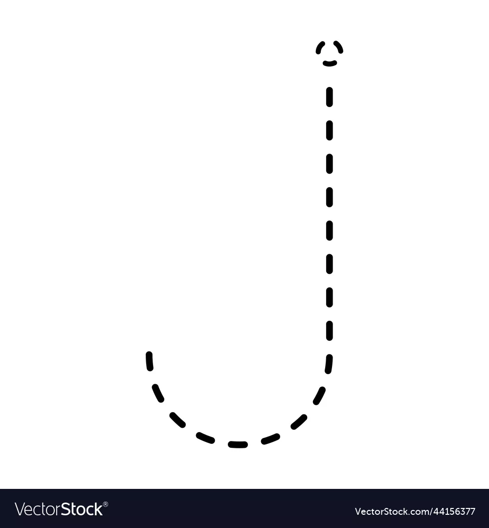 Tracing Alphabet Lowercase Small Letter J Royalty Free Vector 