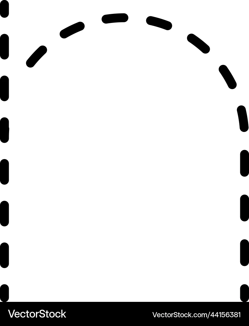 Tracing Alphabet Lowercase Small Letter N Royalty Free Vector 