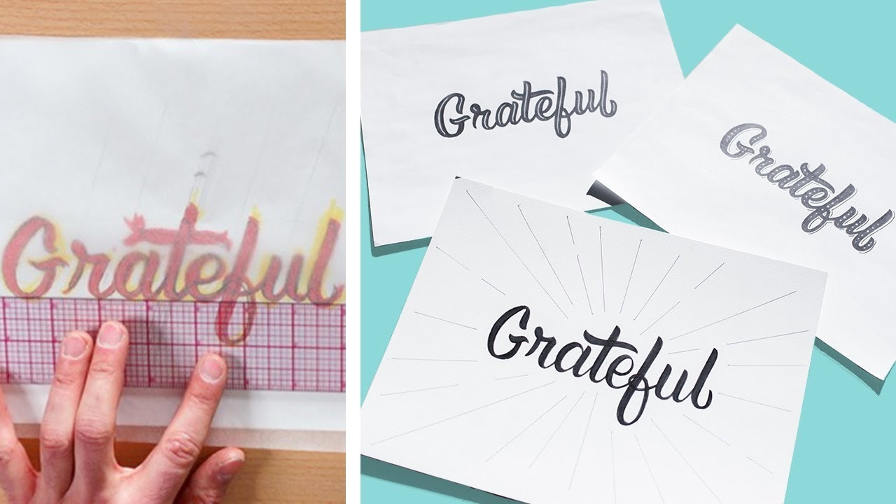 Tracing amp Transferring Words To Paper Hand Lettering For Beginners