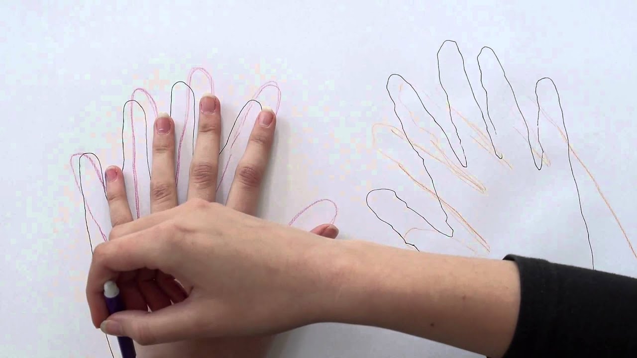 Tracing And Labelling Hands Northwest Montessori Preschool