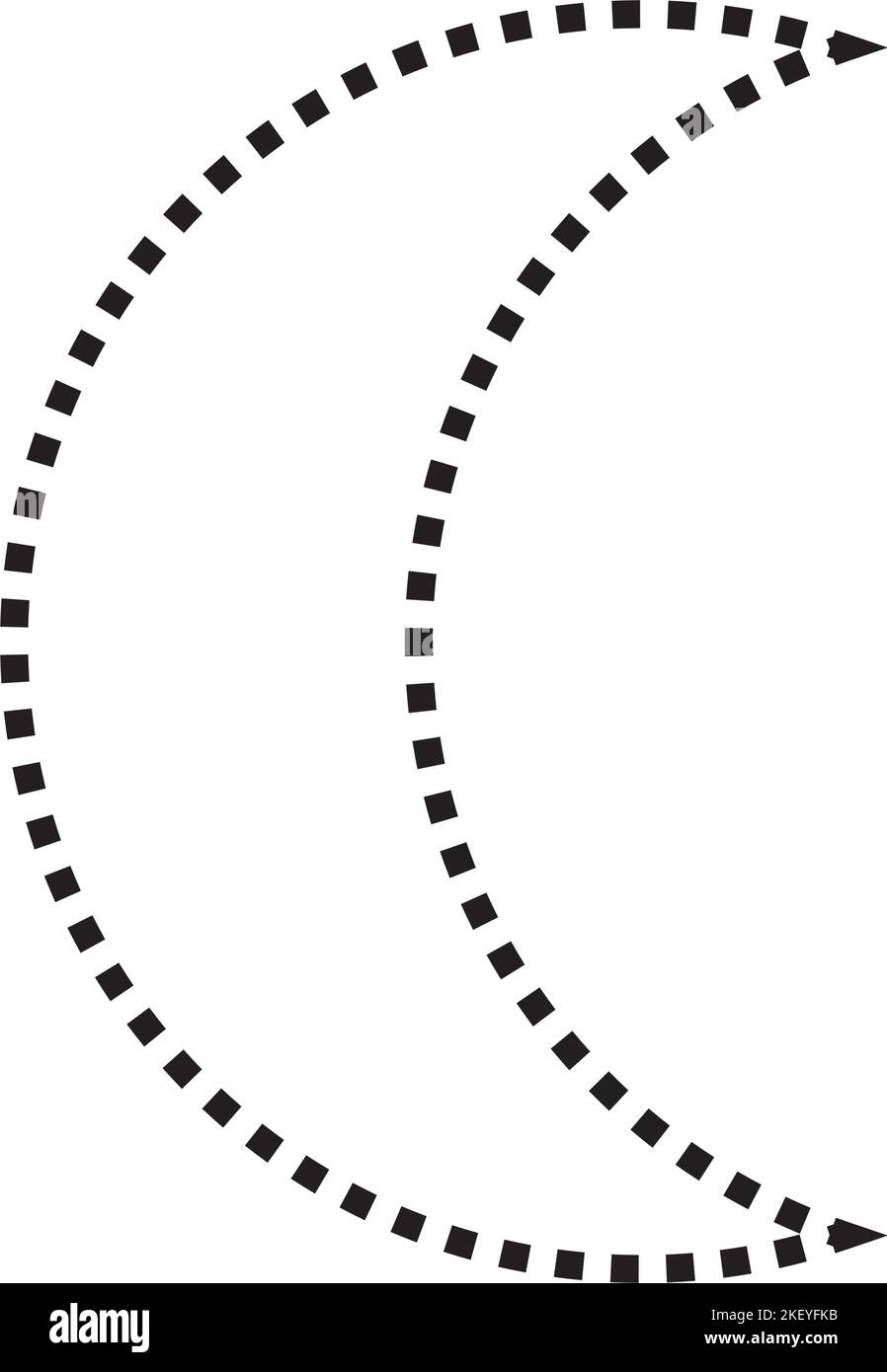 Tracing Crescent Shapes For Kids Hi res Stock Photography And 