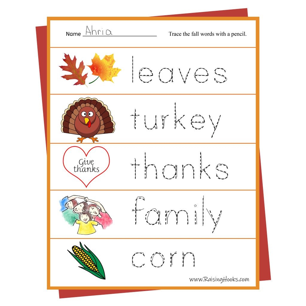 Tracing Words Free