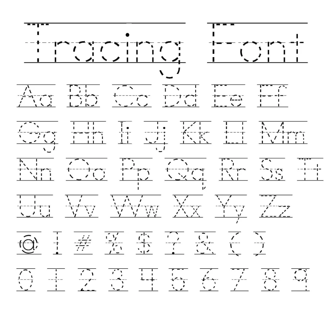 Tracing Font Teacher Font Student Fonts Handwriting Fonts 