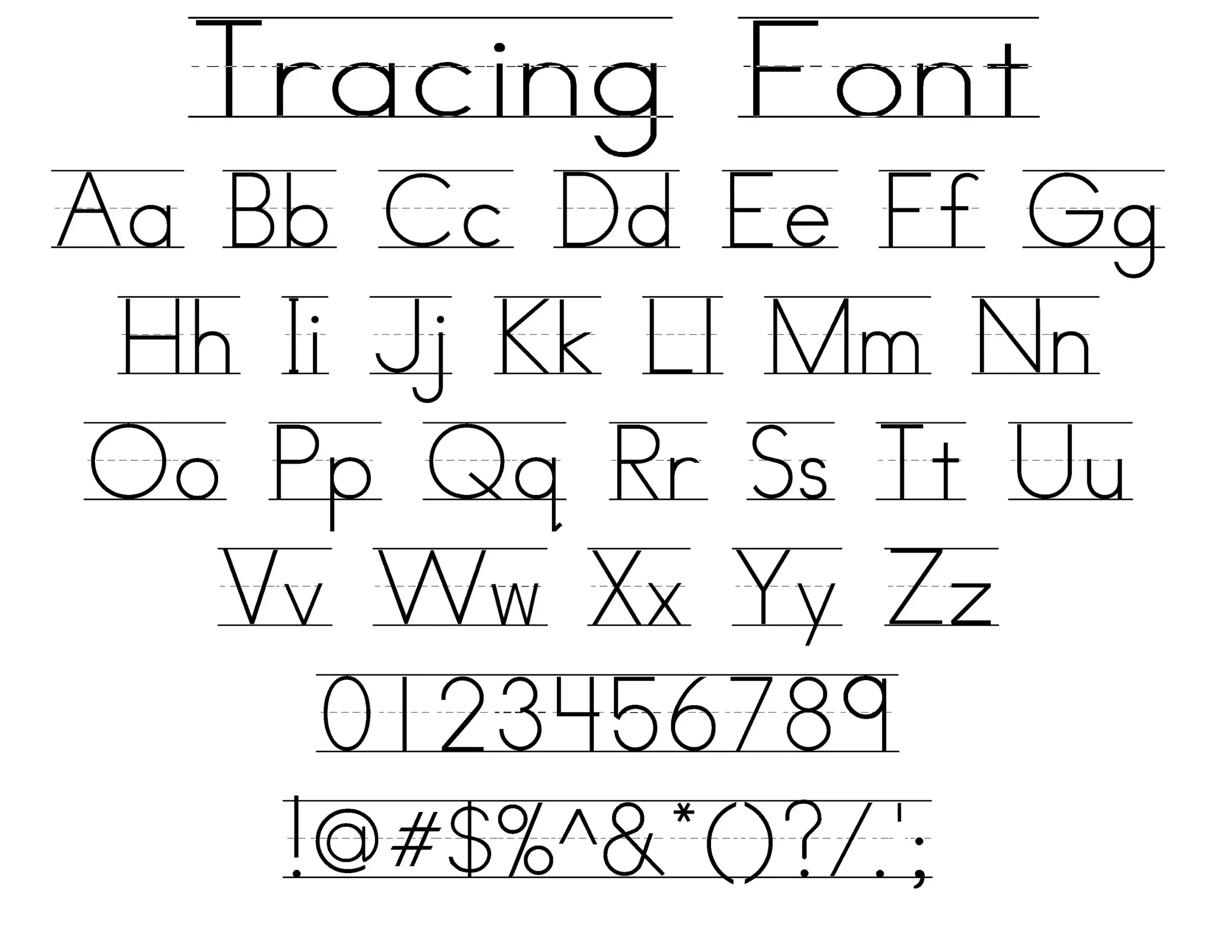 Tracing Font Teacher Font Student Fonts Handwriting Fonts 