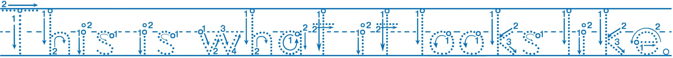 Tracing Font With Lines And Arrows Download Free Tracing Font